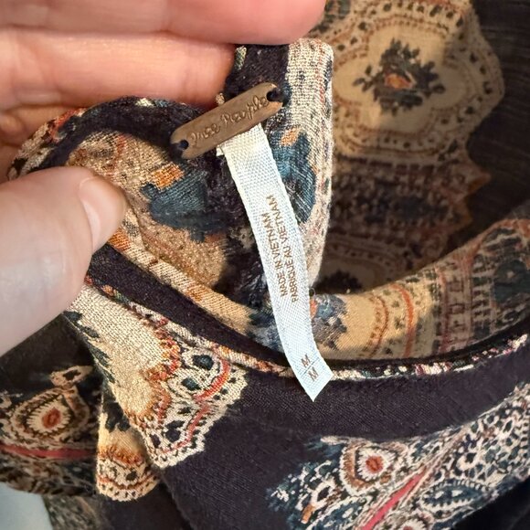 Free People Smooth Talker Tunic, Color: Black, sz Medium - Picture 10 of 10